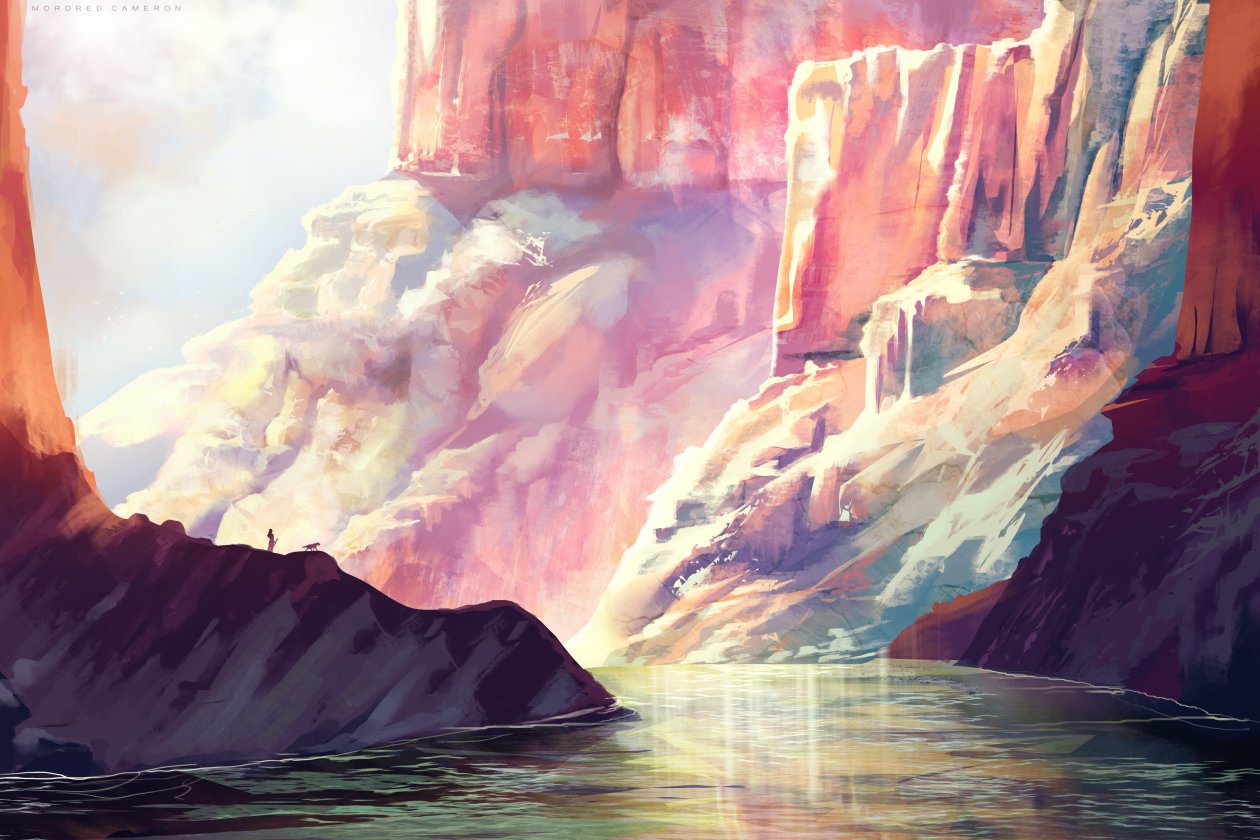 Standing At Grand Canyon River 5k