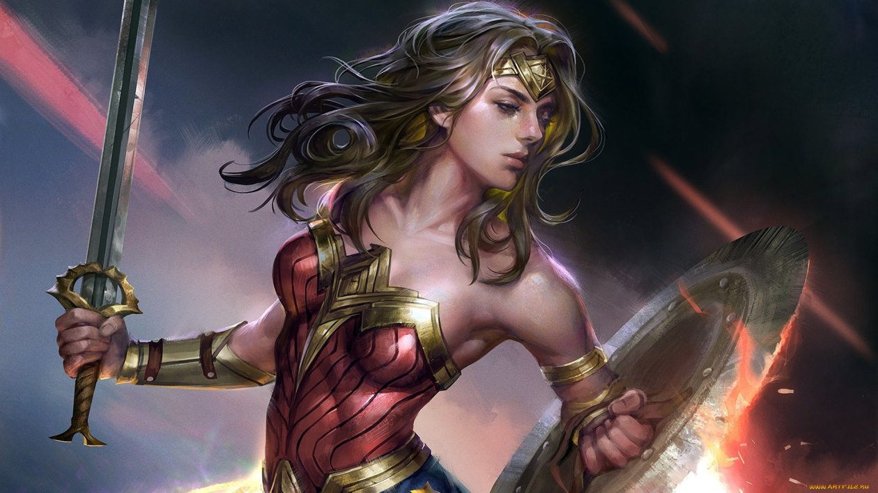 Wonder Woman Fantasy Girl Artwork