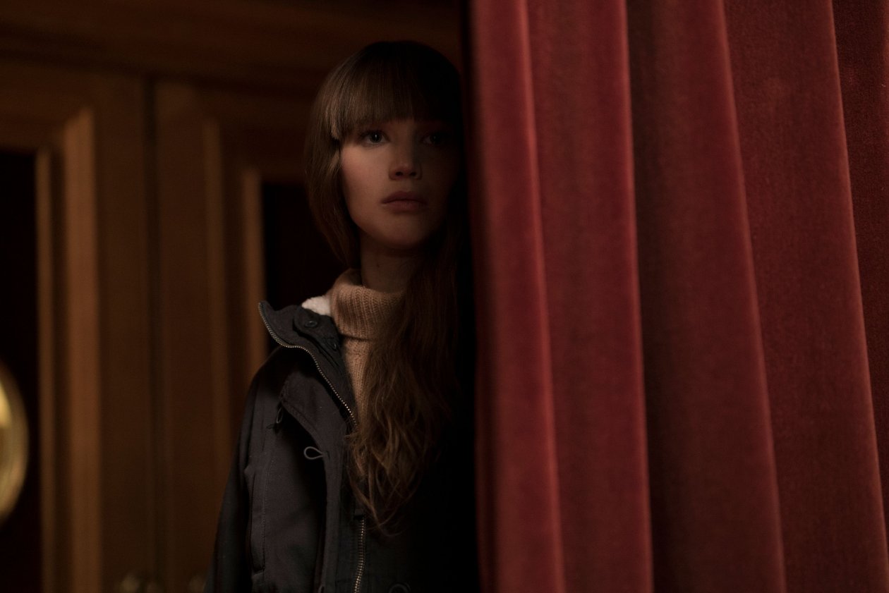 Jennifer Lawrence In Red Sparrow 2018 Movie 4k