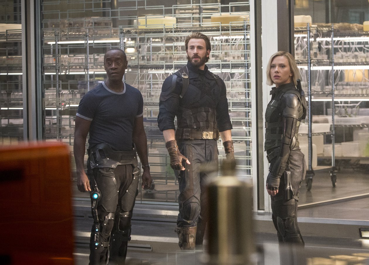 Captain Black Widow Rhode Avengers Infinity War 2018