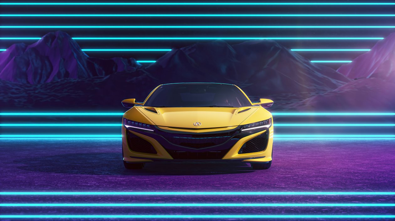 Honda Acura Nsx Synthwave 5k