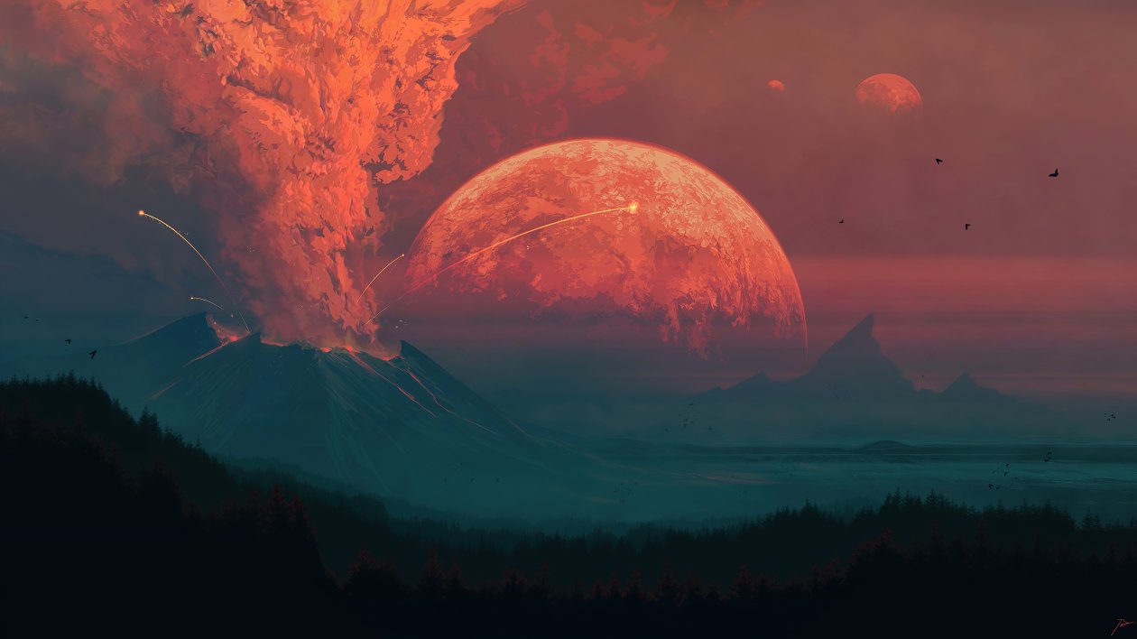 Volcano Ashes 4k