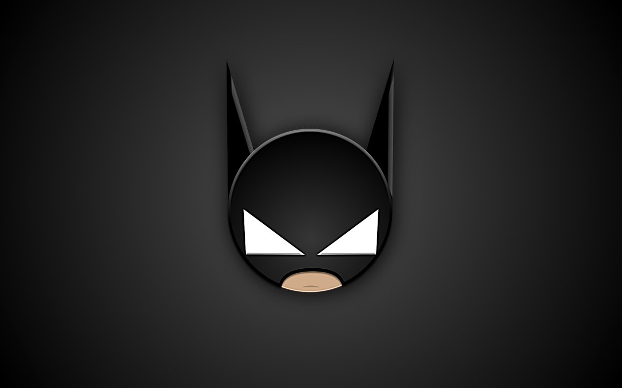 Batman Head Minimal 4k