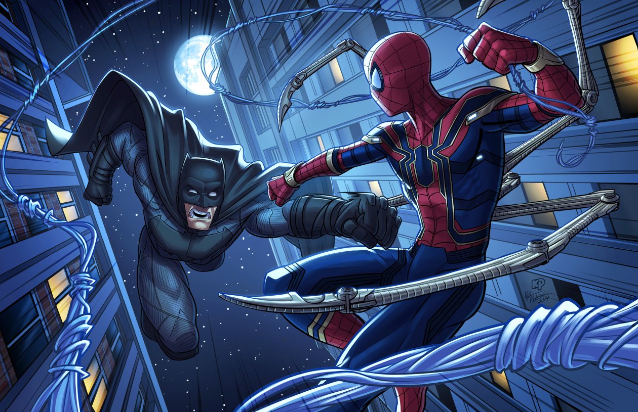 Batman And Spiderman 4k