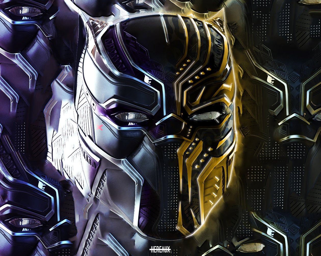 Black Panther And Erik Killmonger Behance