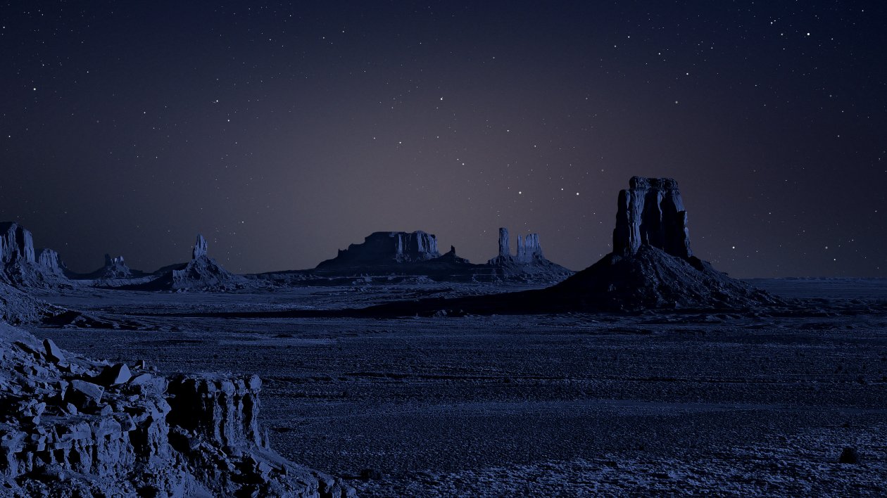Night Space Stars 4k