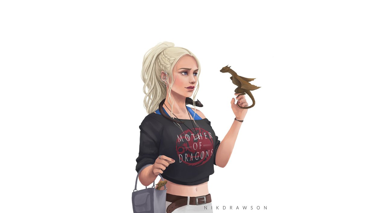 Daenerys Targaryen Game Of Thrones Art 4k