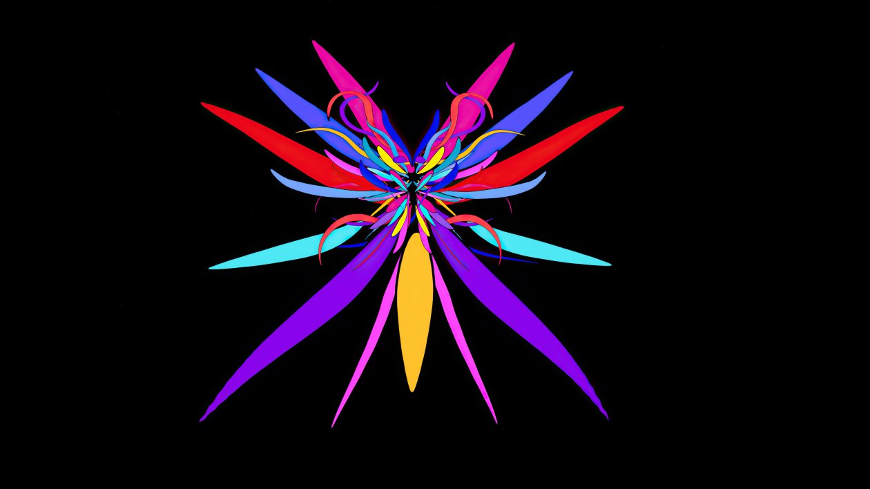 Colorful Bug Minimal Dark 5k