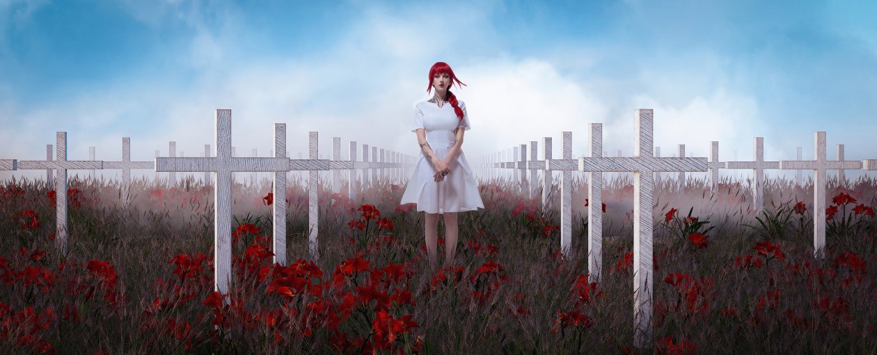 Makima Chainsaw Man Cosplay Girl