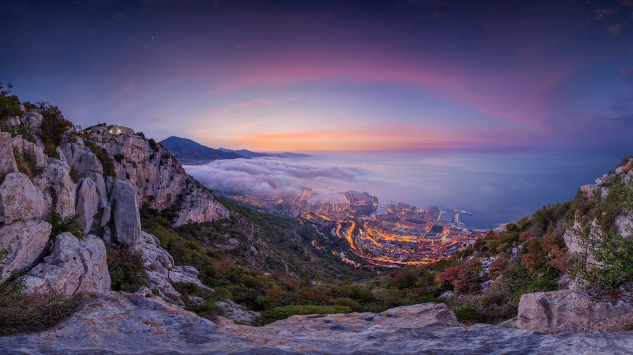 Monaco Fog Summer Sunrise