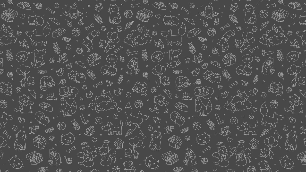 Pattern Cats Fish Abstract 4k