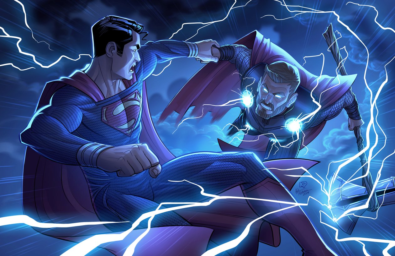 Superman And Thor 4k