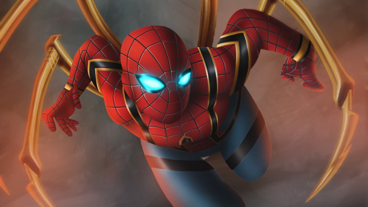 Iron Spiderman Artwork