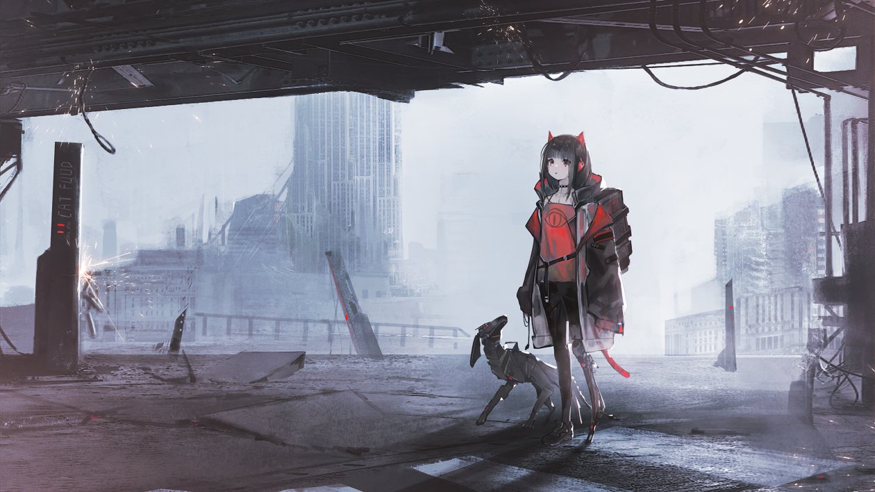 Anime Girl Cyberpunk Apophysis
