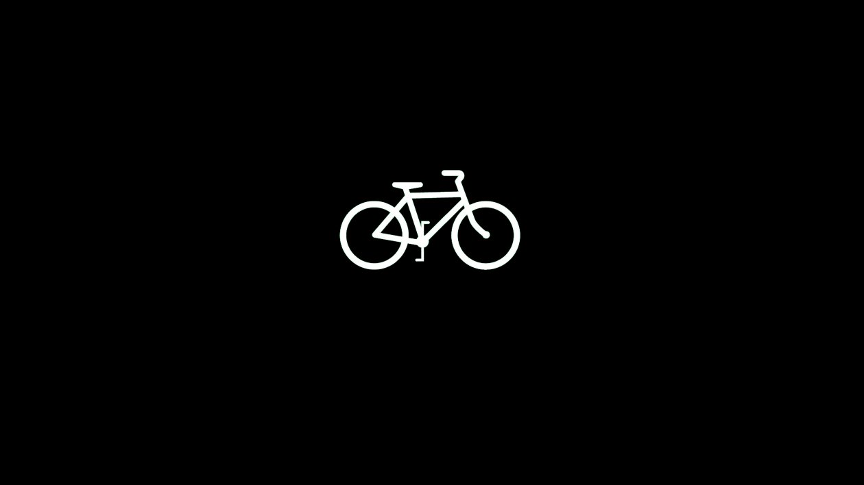 Bicycle Dark Black Minimal 4k