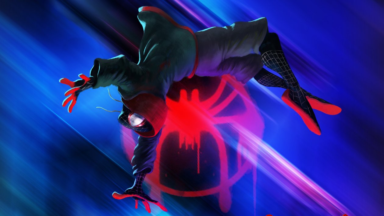 Spider Man Into The Spider Verse Illustration