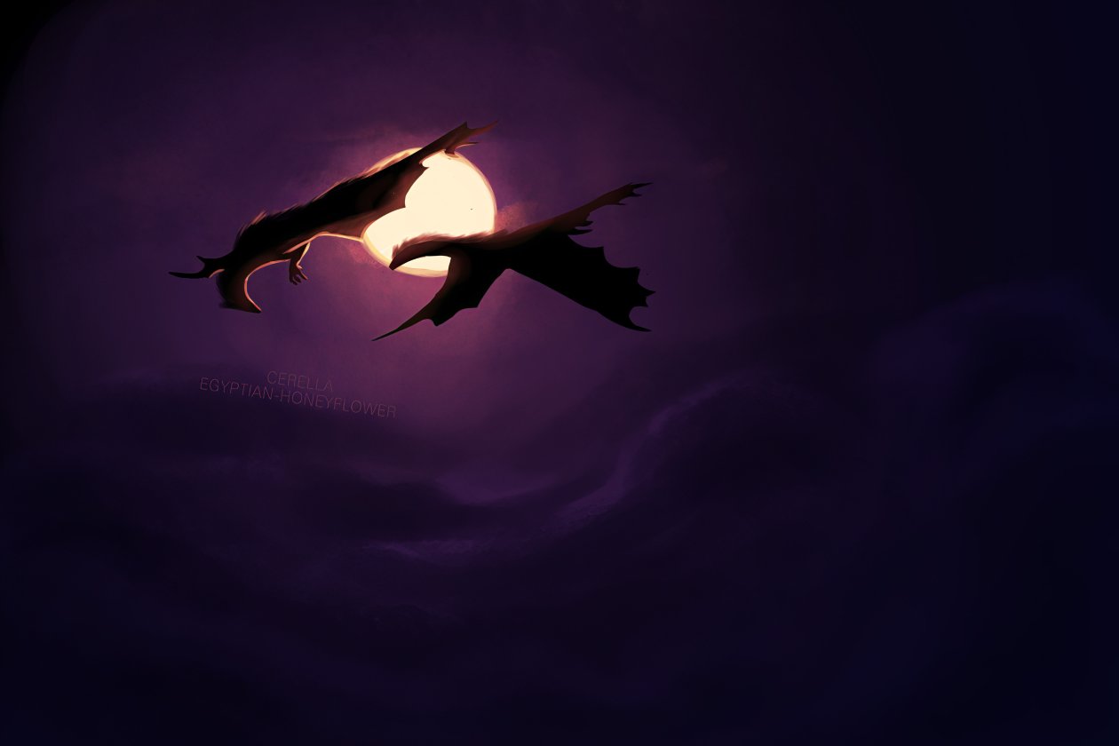 Two Dragons In Clouds Painting 4k