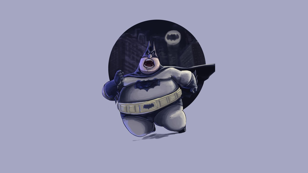Fatty Funny Batman