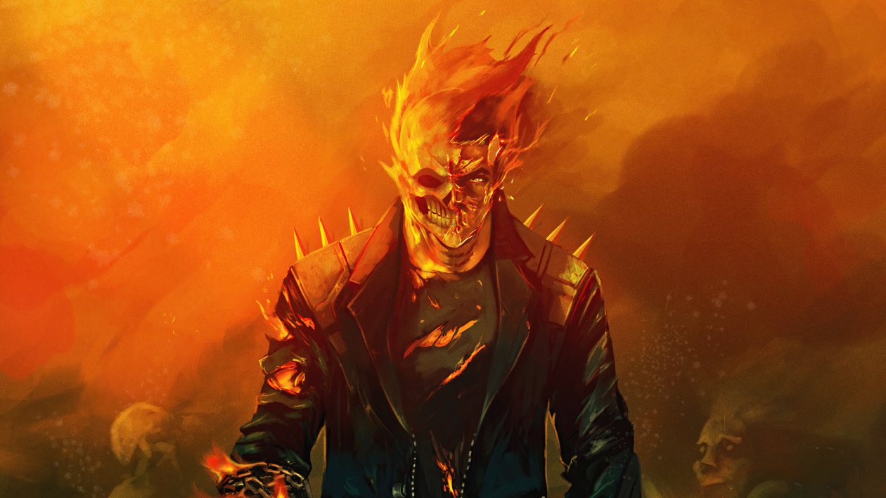 Ghost Rider Flame Hero 5k