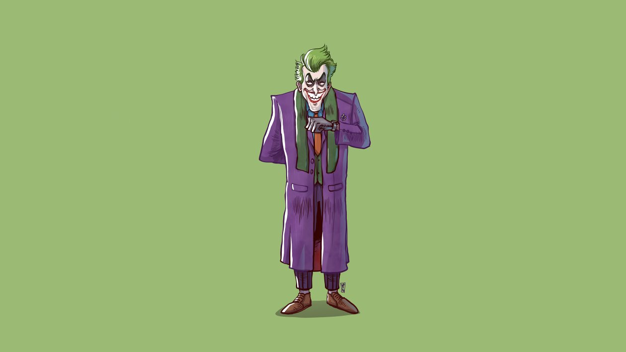 Joker Standing Minimal 4k