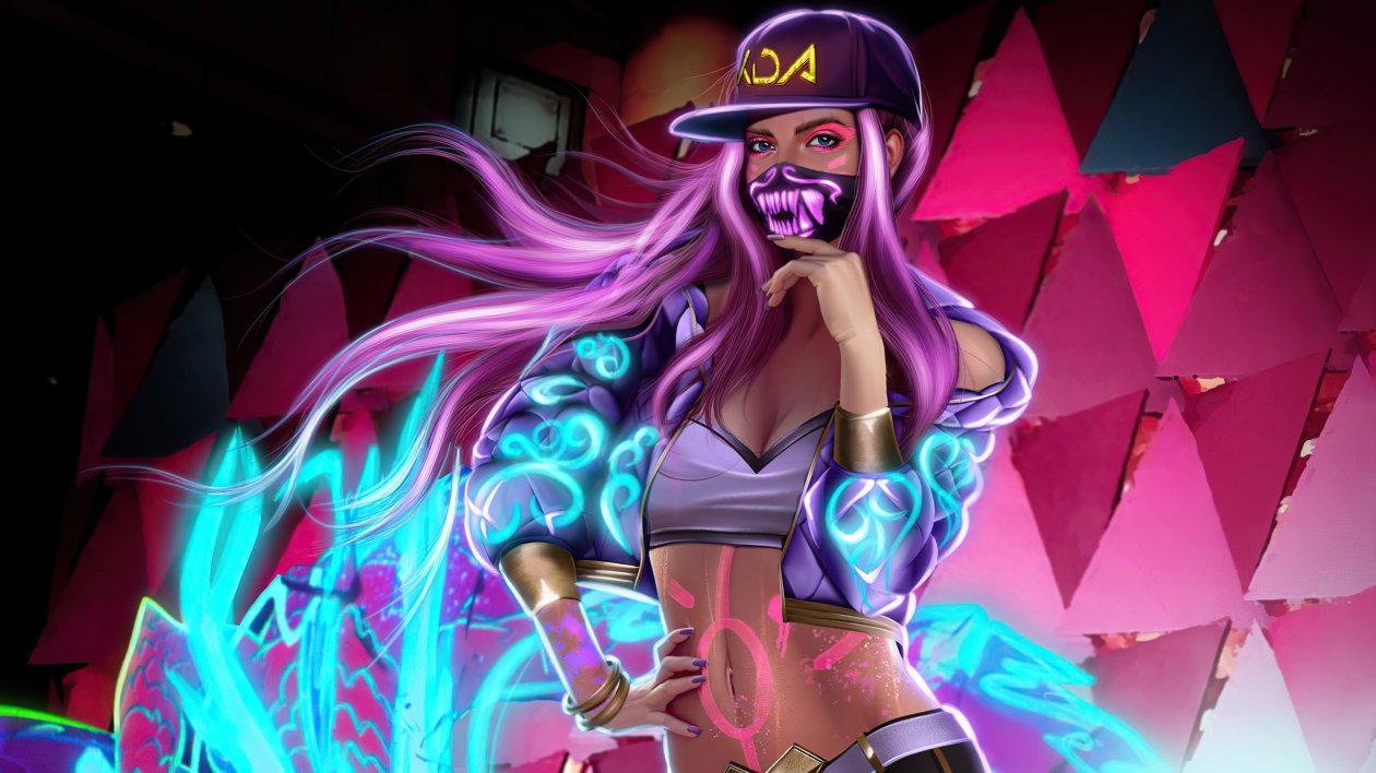 Akali Kda Colorful 4k