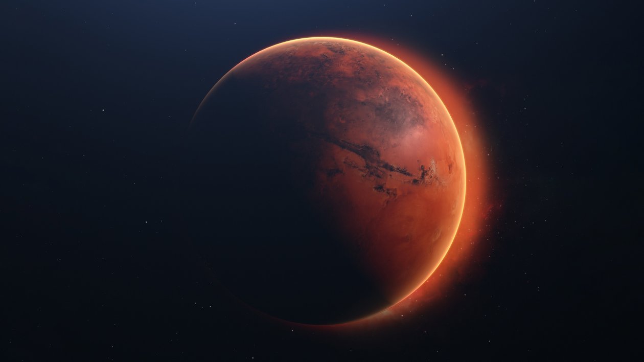 Planet Space Mars 4k
