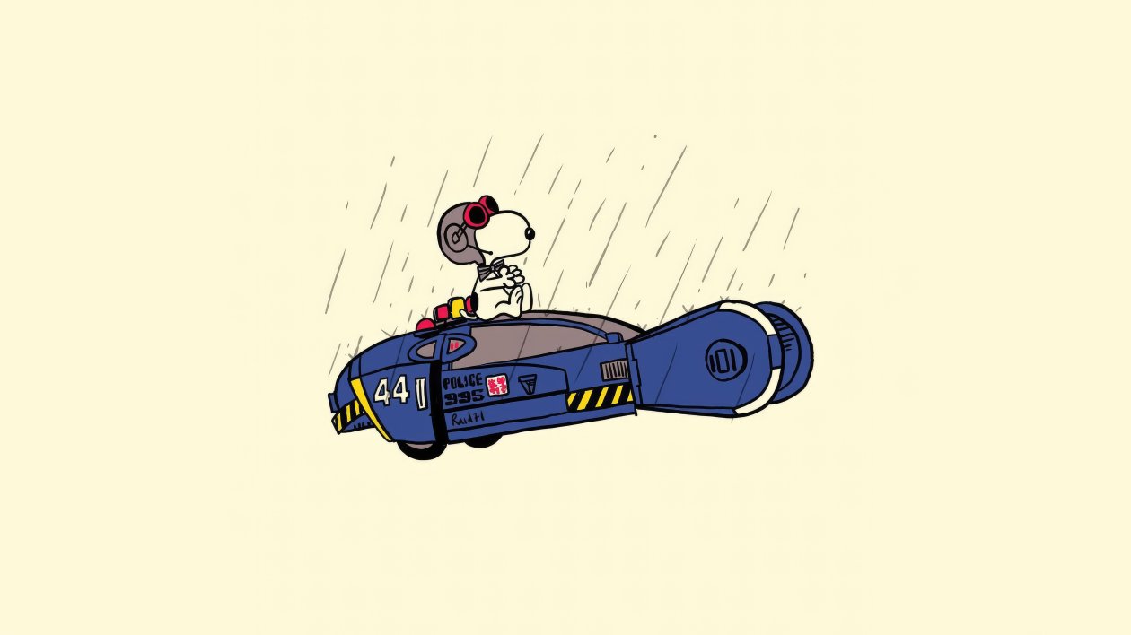 Snoopy X Blade Runner Minimal
