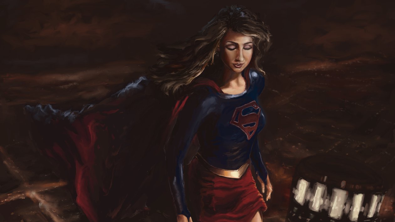 Supergirl Paint Artwork