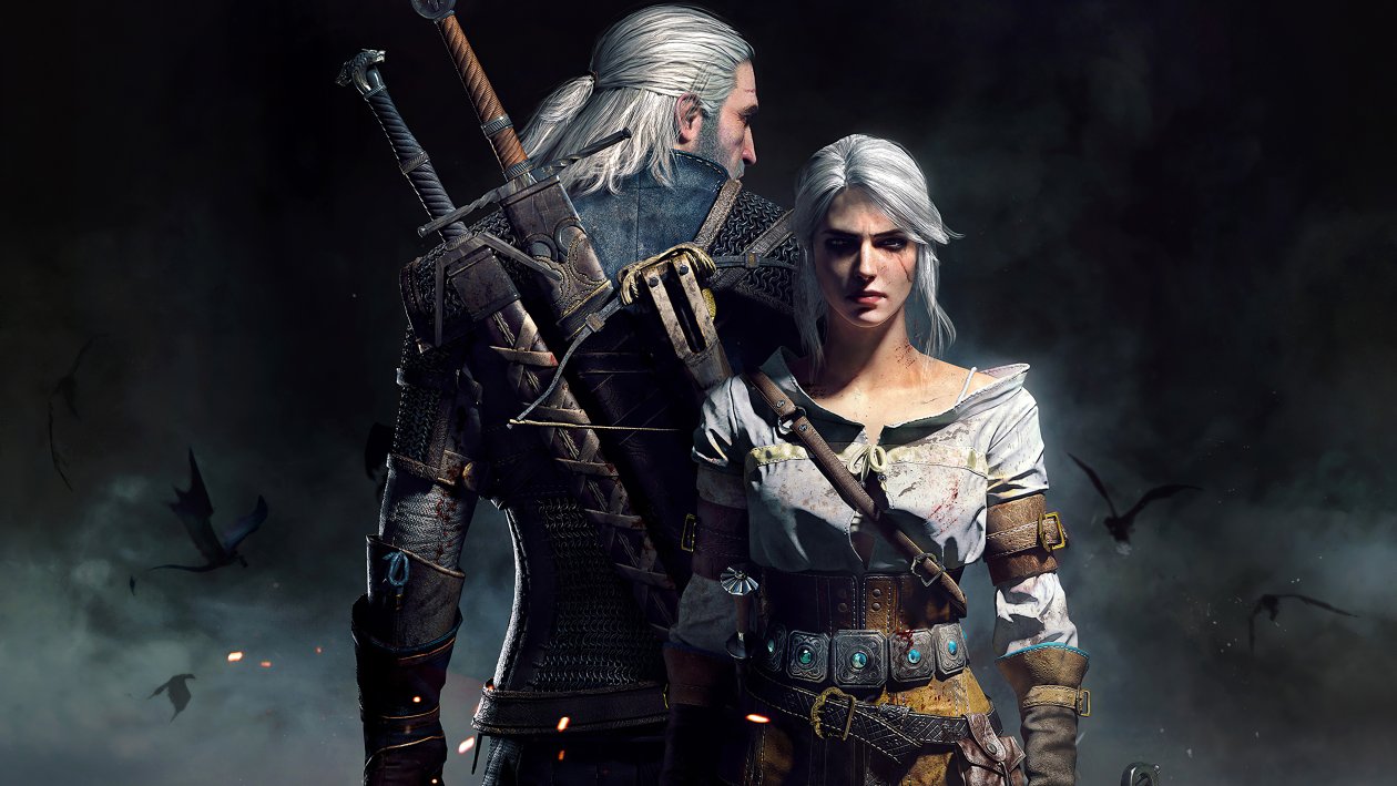 Geralt Ciri The Witcher 3 5k