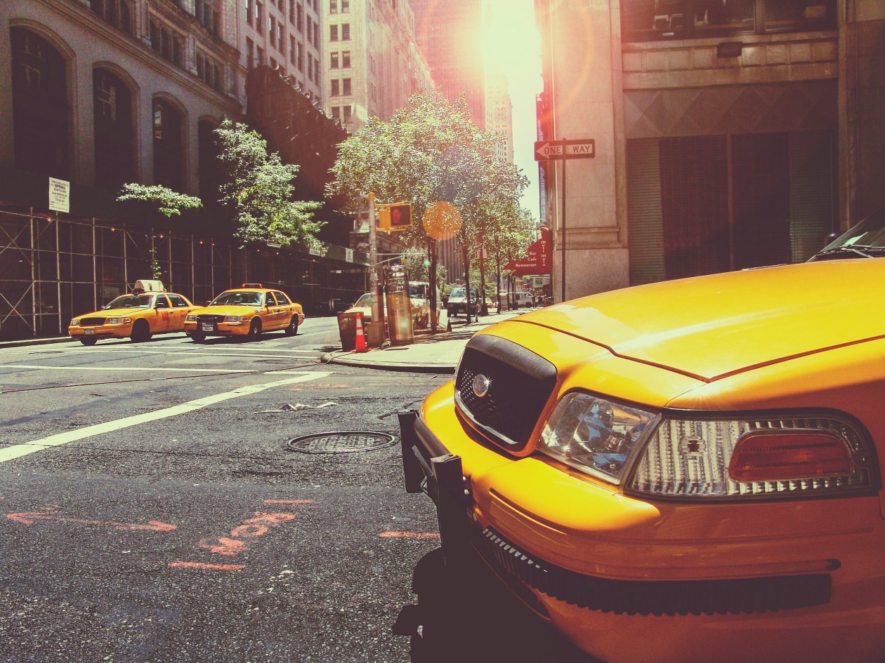 Taxi Cab New York City Street Vehicles