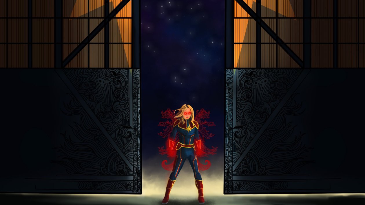 Captain Marvel Fan Digital Art