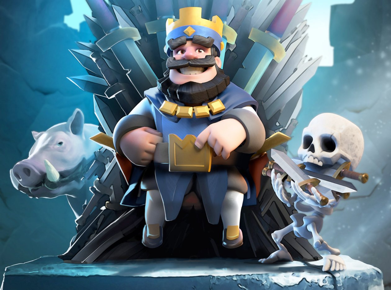Clash Royale Blue King HD