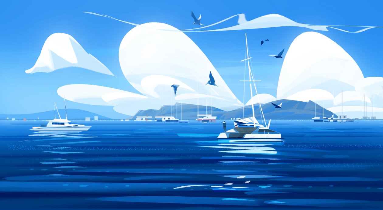Boat Illustration 4k