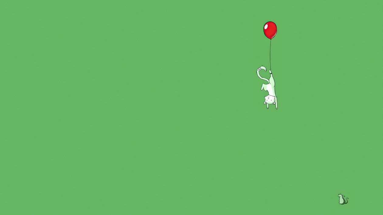 Cat Hanging Minimal 5k