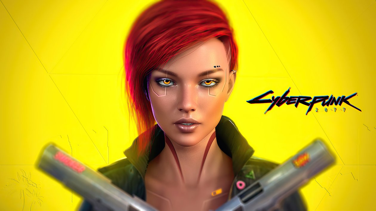 Cyberpunk 2077 Game Cover Art 4k