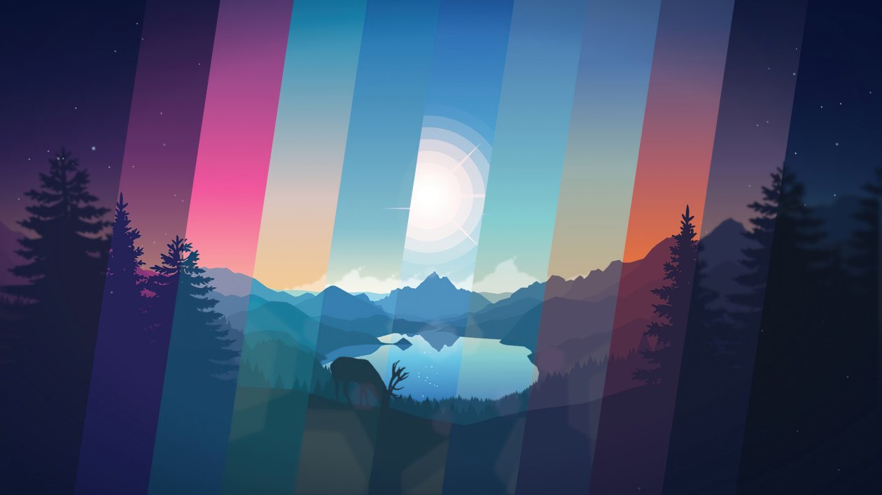 Deer Minimal Lakeside