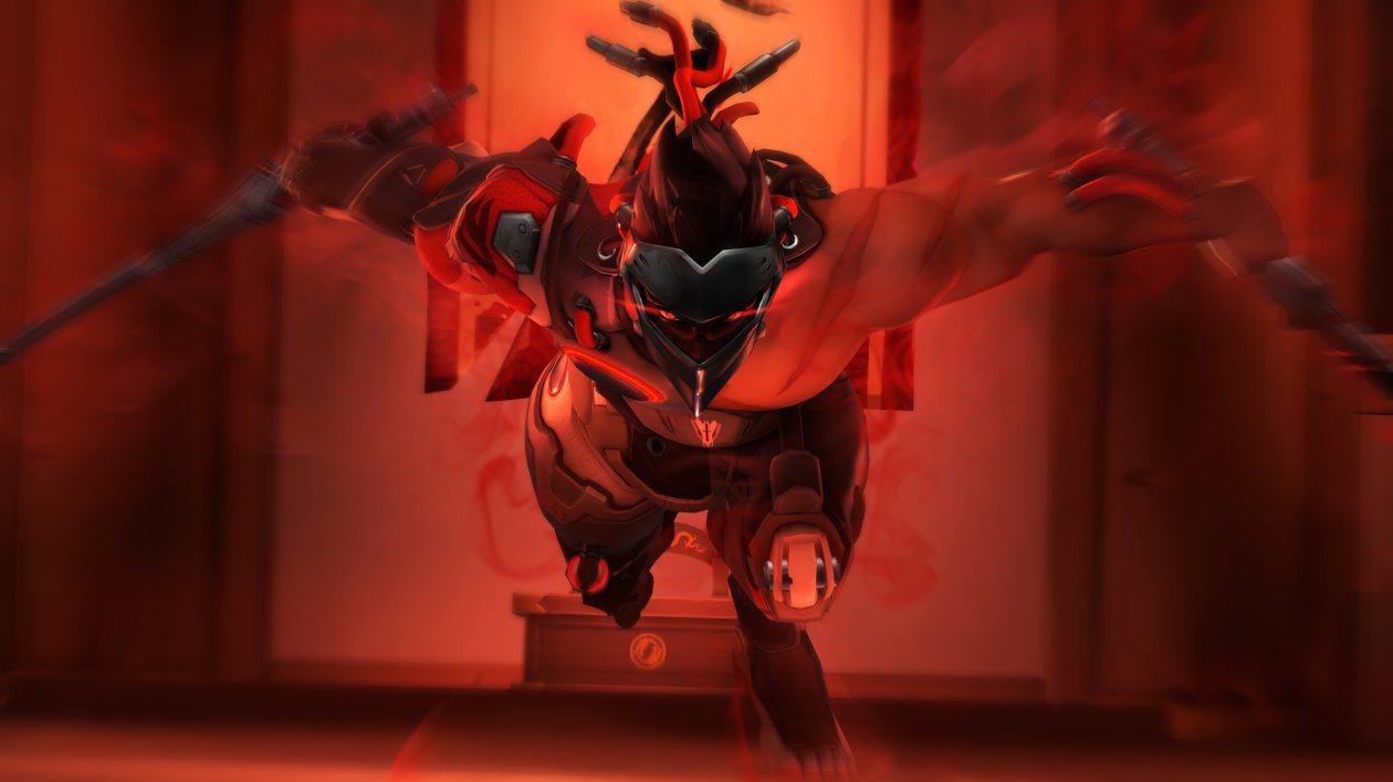 Genji Overwatch Blackwatch Art 5k