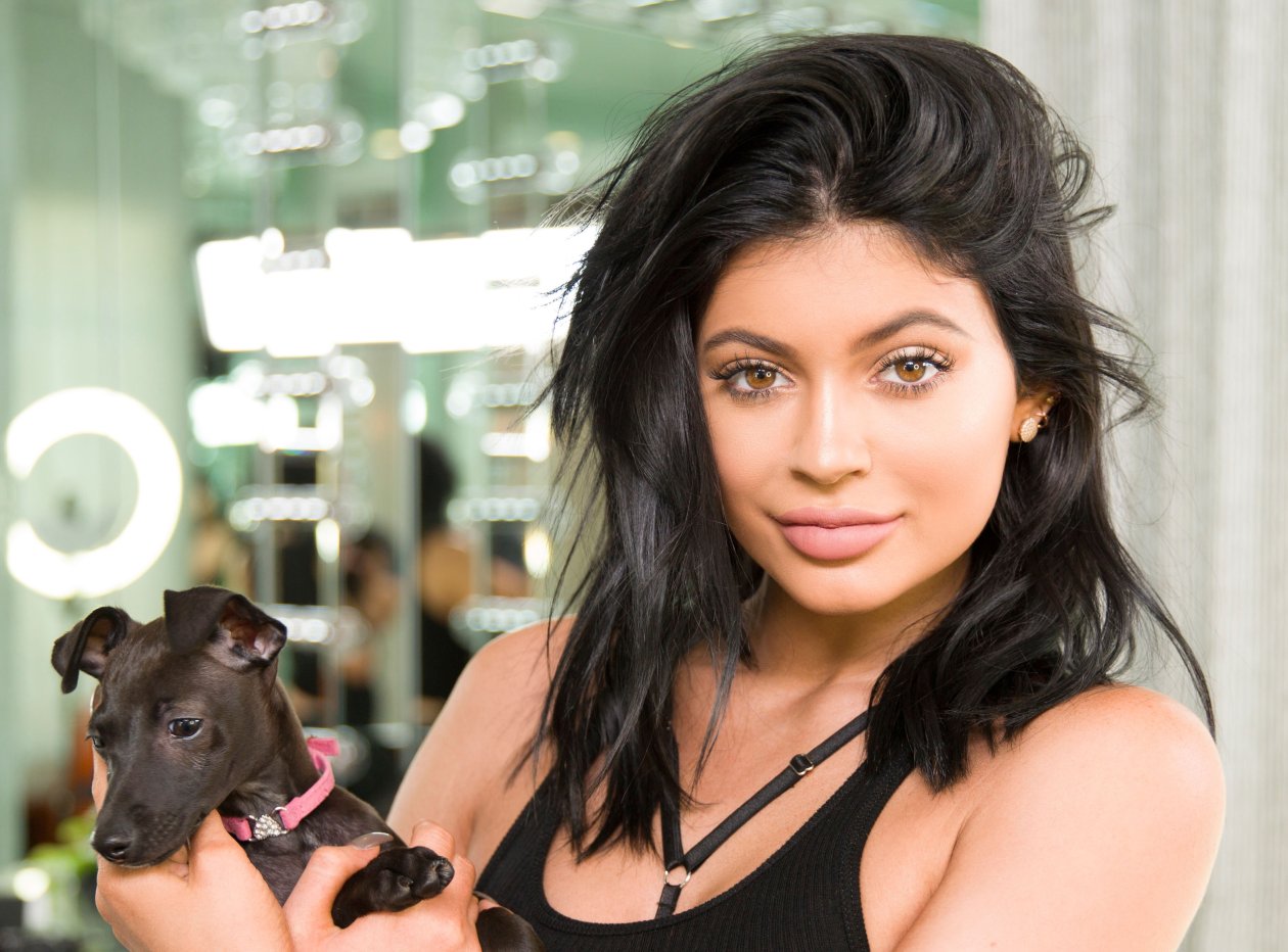 Kylie Jenner With Dog