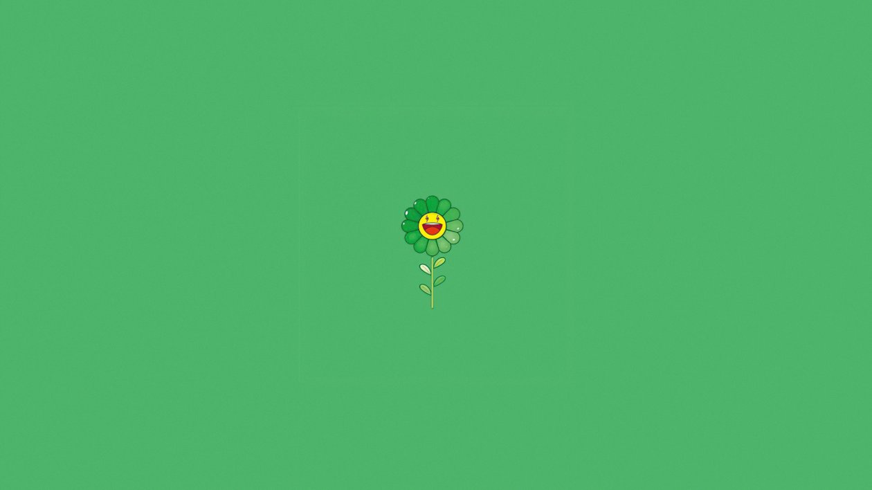 Green Flower Background
