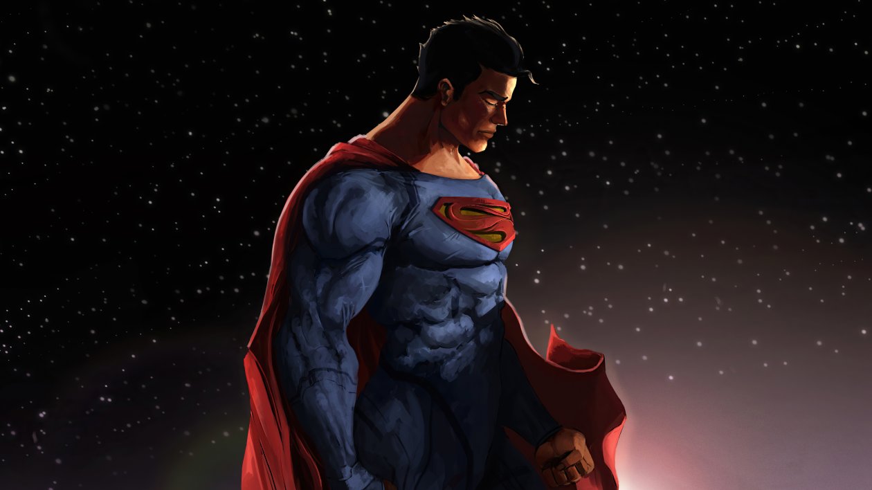 Man Of Steel Comic Art 5k