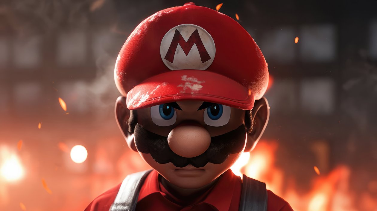 Super Mario Character 4k