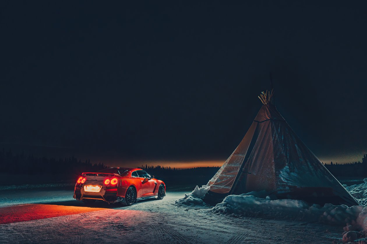 Nissan Gtr Camping 4k