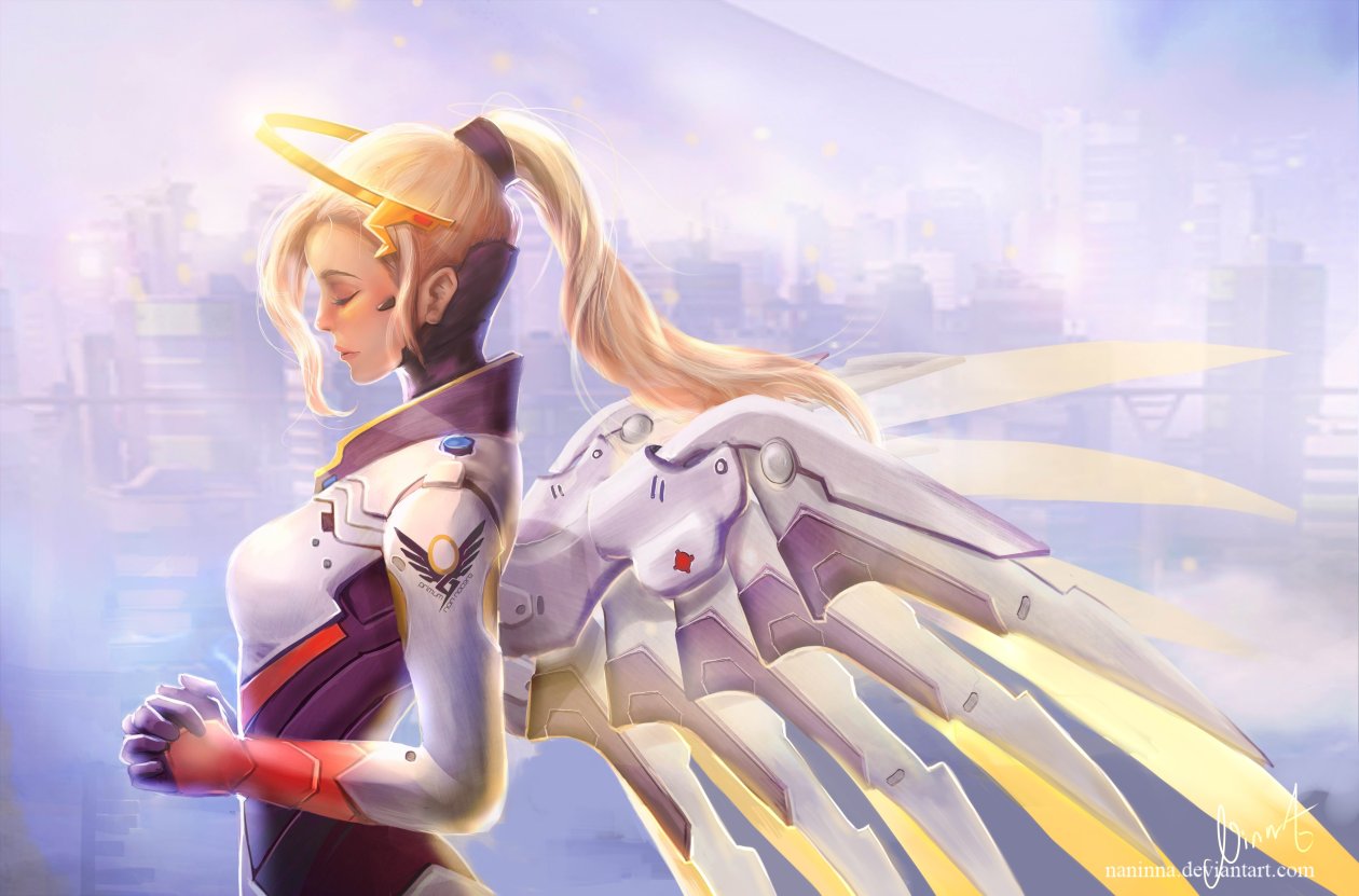 Mercy Overwatch Artwork 5k