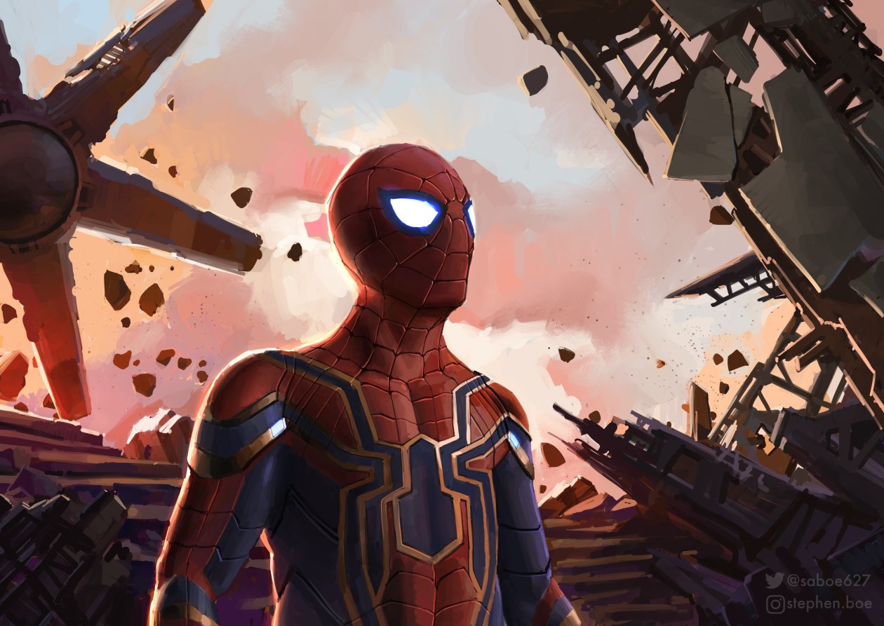 Iron Spider Fan Art 4k