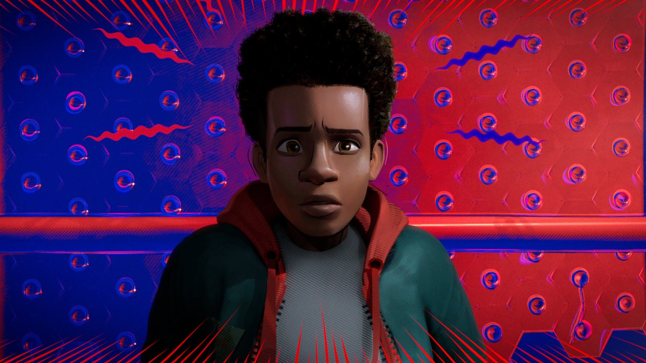 Miles Morales In Spider Man Into The Spider Verse Movie