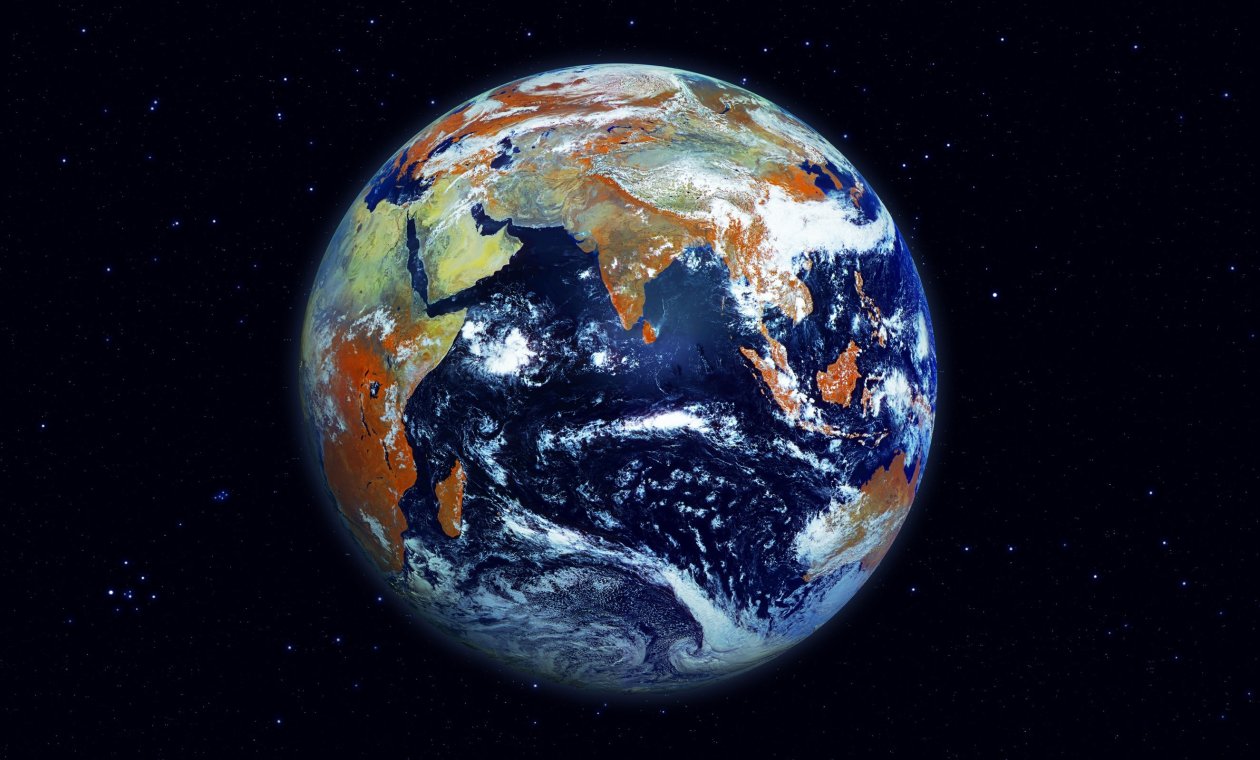 Earth Space Digital Art