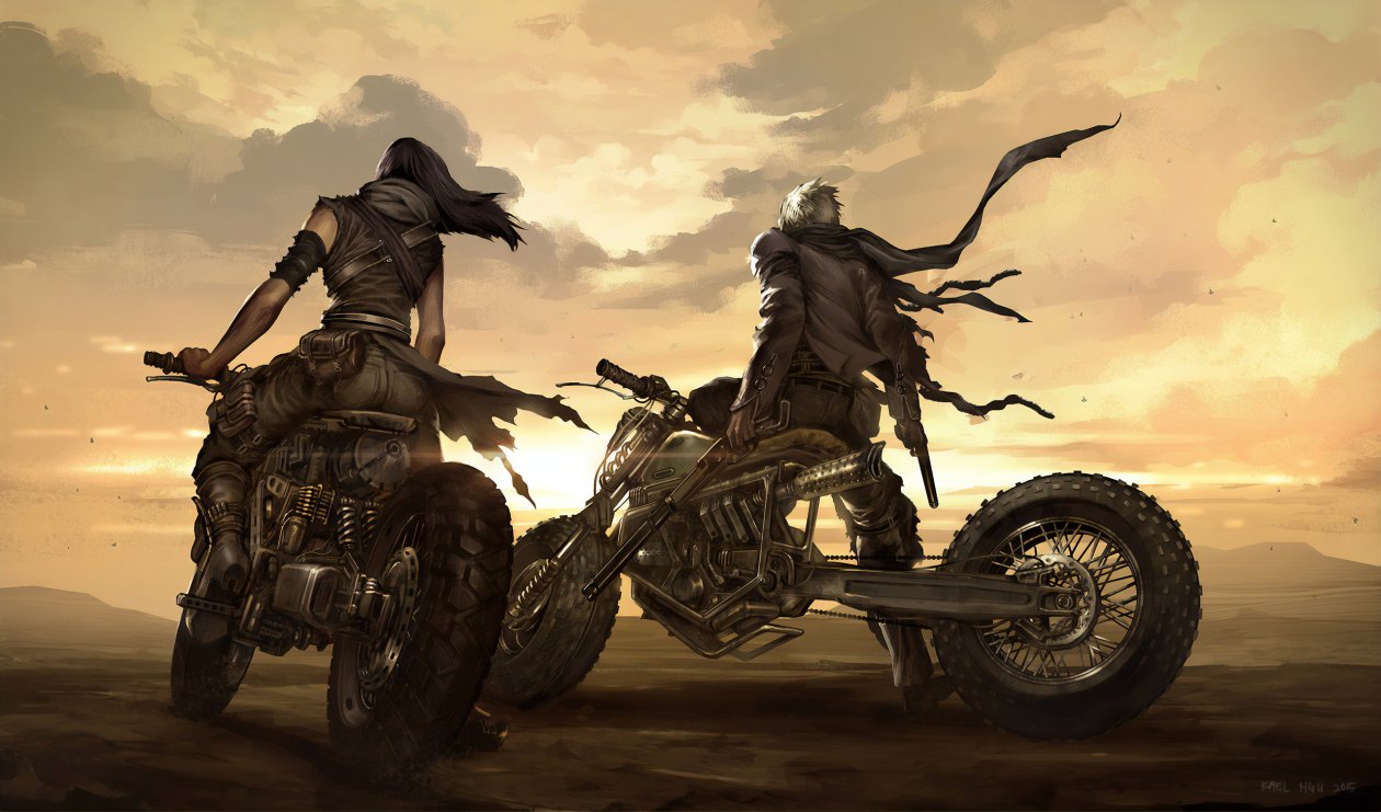 Mad Max Biker Art