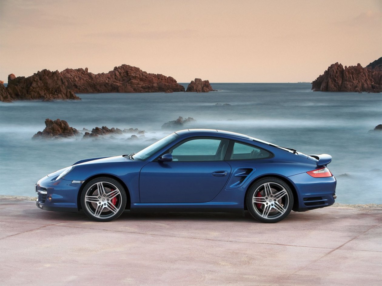 Porsche Blue Car