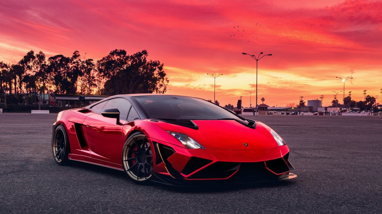 Red Lamborghini Gallardo