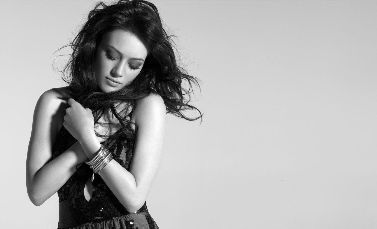 Hilary Duff Monochrome